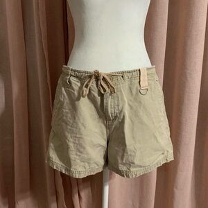 Vintage Y2k Route 66 Tan Women's Cargo Shorts
